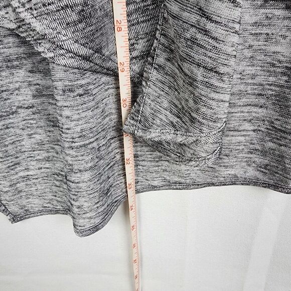 JOSEPH RIBKOFF Gray Tunic Asymmetric Handkerchief Hem Draped Womens 12 Lagenlook - Picture 6 of 6